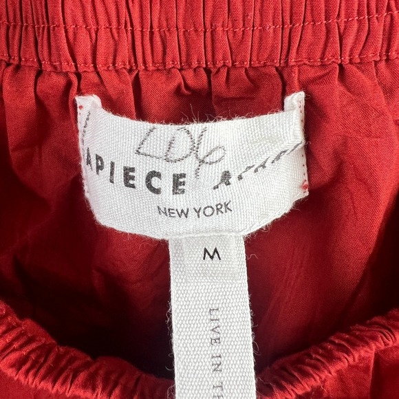 A Piece Apart Womens Shirt Puff Sleeve Elastic Neckline Gali Shirrred Medium - Picture 6 of 7